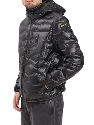 Blauer piumino trapuntato uomo con cappuccio nero 25WBLUC03074-A06355 999 BLAUER 