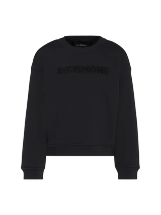 John Richmond felpa bambino con logo Teddy nero RBA25236FE BLACK John RICHMOND 