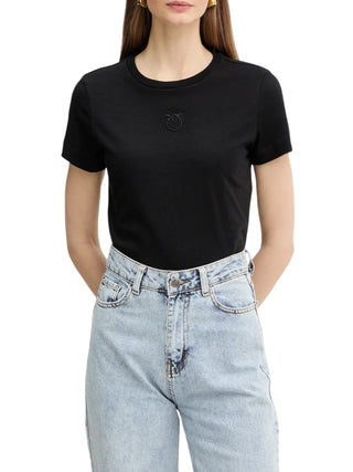 Pinko T-shirt donna Bussolotto manica corta nero