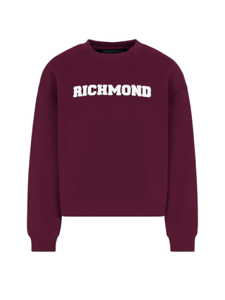 John Richmond felpa bambino con logo Teddy viola RBA25236FE EGGPLANT John RICHMOND