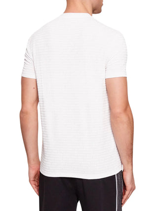 Dsquared2 T-shirt uomo manica corta logo all over bianco