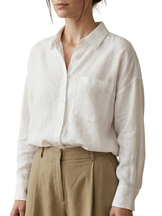 Jc Sophie camicia in lino donna Leona panna