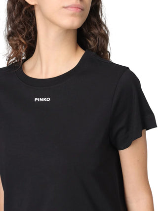 Pinko T-shirt manica corta Basico con logo nero