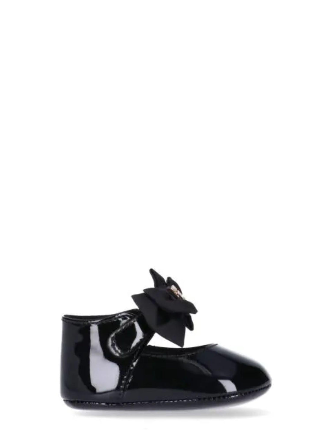 Tommy Hilfiger ballerine neonata in vernice nero