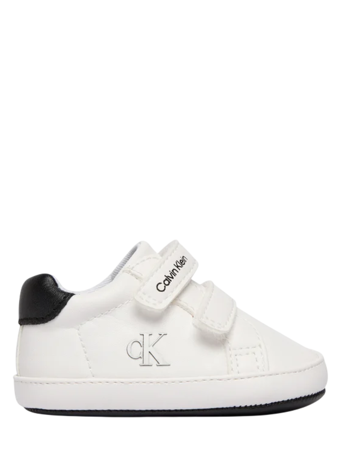 Calvin Klein scarpette neonato con velcro bianco