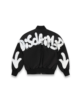 Disclaimer giubbino bomber in nylon nero 55102 NERO DISCLAIMER