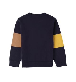 IDo maglia bambino colorblock con cagnolino blu 4F213 3885 iDO