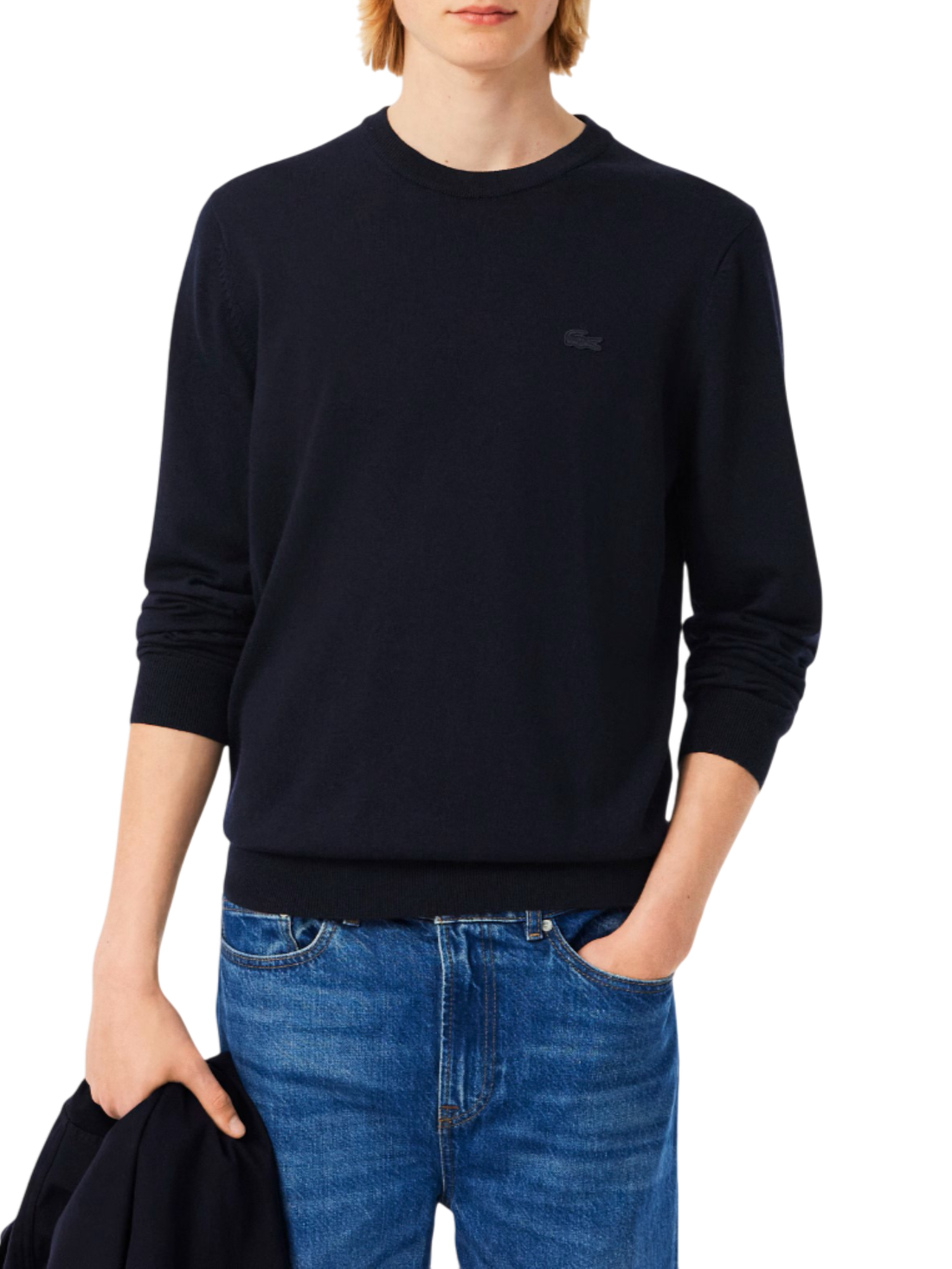 Lacoste maglia uomo in lana blu