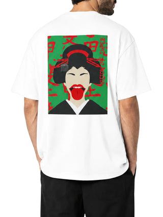 Vision of Super T-shirt uomo manica corta stampa Heart panna