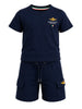 Aeronautica Militare completo bambino T-shirt e bermuda cargo blu