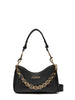 Love Moschino borsa in ecopelle con catenella logata nero