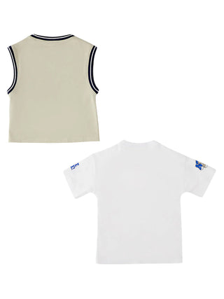 iDo 2 T-shirt bambino bianco beige