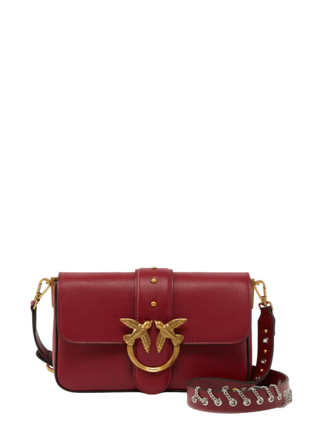 Pinko borsa Love One Mini Slouchy con charms rosso 105824-A0QO OA4Q PINKO 