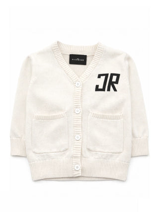 John Richmond cardigan neonato con tasche bianco