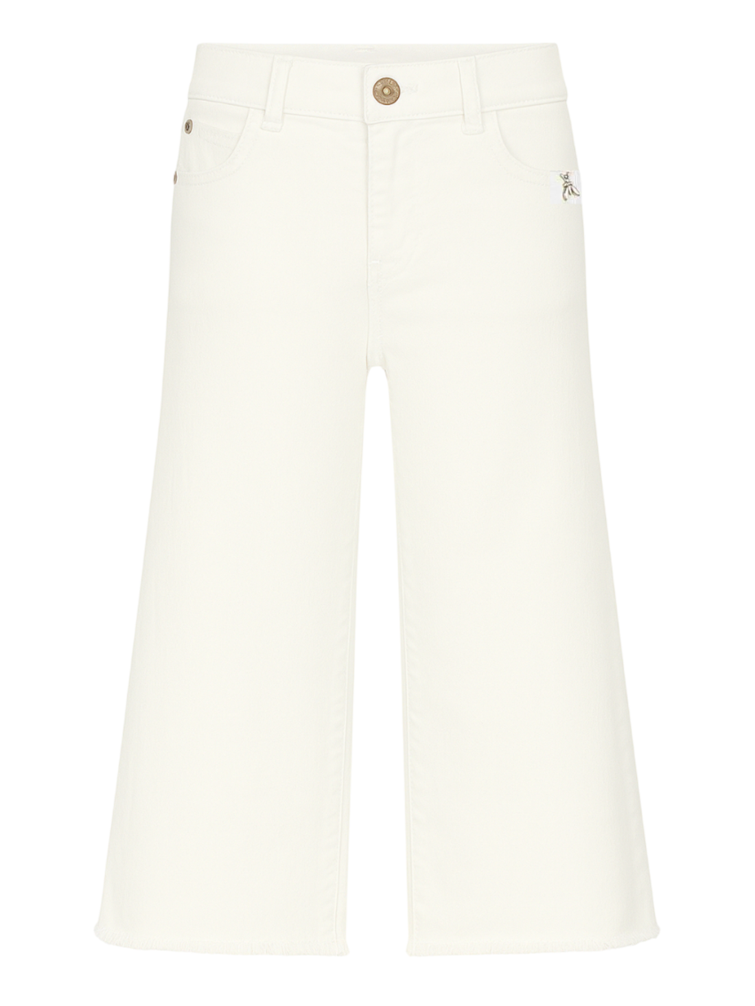 Patrizia Pepe jeans bambina gamba larga panna
