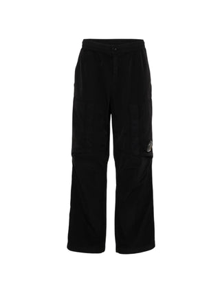 C.P. Company pantaloni cargo in nylon bambino nero