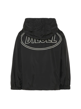 Diesel giubbino antivento con cappuccio bambino nero