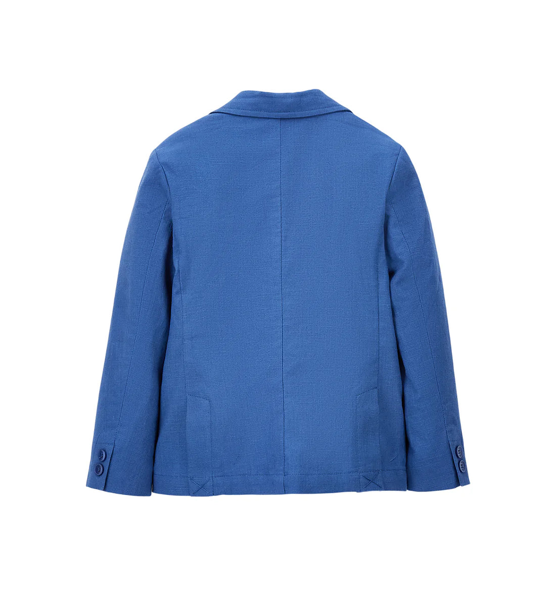 iDo giacca blazer bambino misto lino blu avio