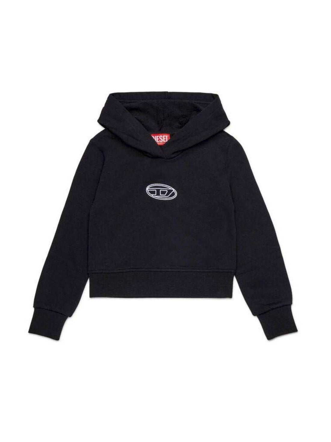 Diesel felpa con cappuccio Sasyhood nero