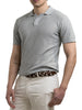 Yes Zee polo uomo in maglia trama chevron verde salvia
