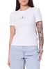 Calvin Klein Jeans T-shirt manica corta donna Gradient logo bianco