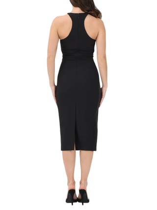 Elisabetta Franchi abito tubino in crepe nero