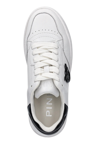 Pinko sneakers Mandy in pelle bianco nero SS0077P108 ZZ1 PINKO 