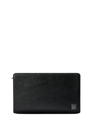 Calvin Klein pochette uomo in ecopelle saffiano nero