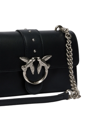 Pinko borsa a tracolla Love Bag One Mini nero argento