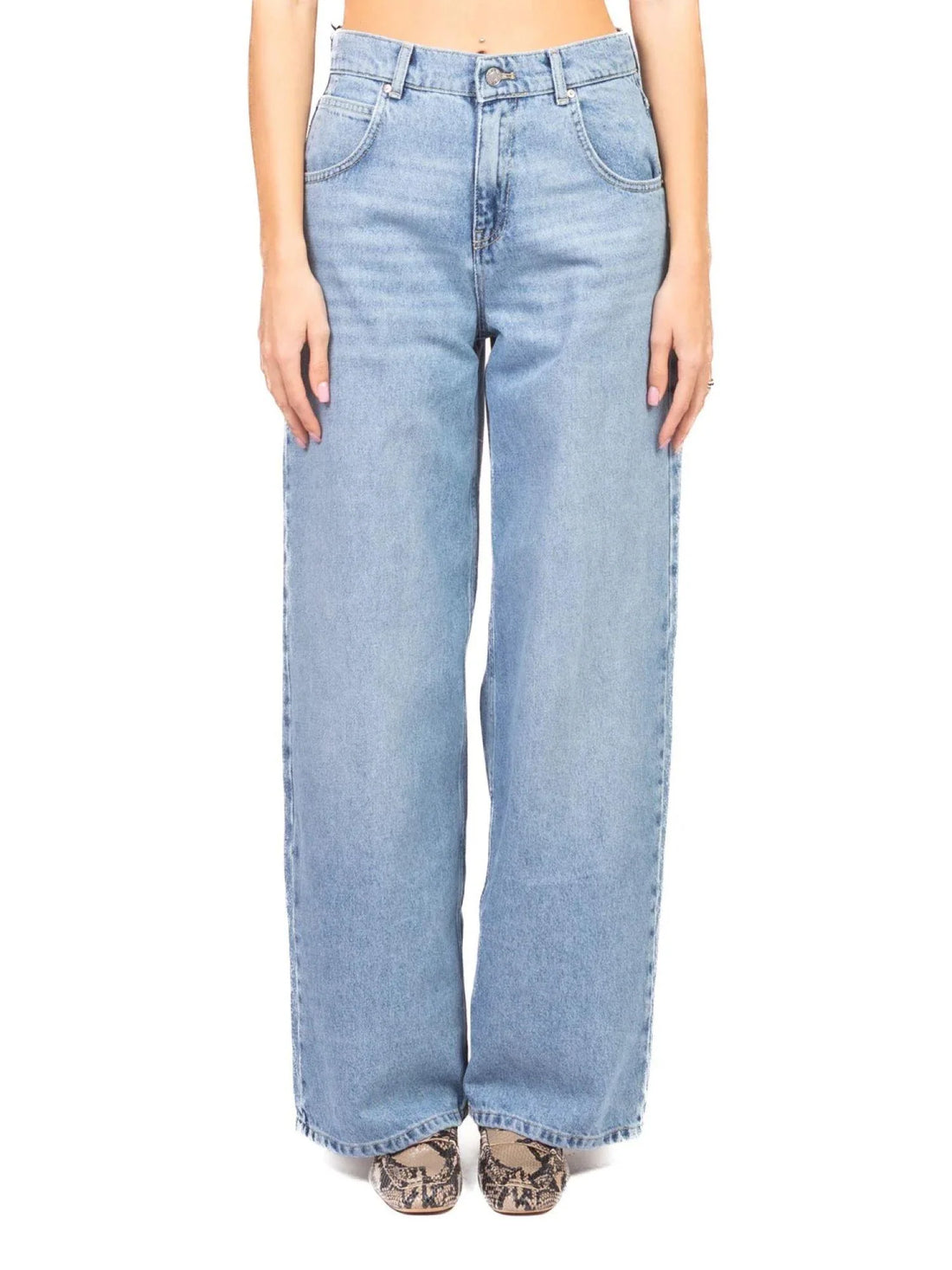 Vicolo jeans wide leg Mia lavaggio blu