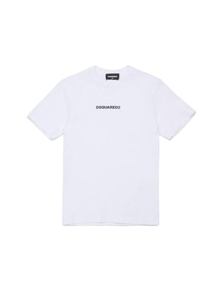 Dsquared2 T-shirt manica corta con logo bianco
