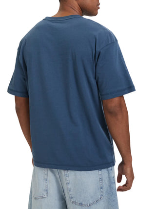 Tommy Hilfiger T-shirt manica corta uomo con logo indaco UM0UM03643 DBZ Tommy Hilfiger beachwear