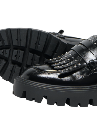 Only mocassini in ecopelle con borchie nero 15356272 BLACK ONLY