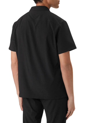 Calvin Klein camicia uomo manica corta nero