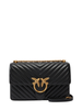 Pinko borsa Love Bag One Classic in pelle chevron nero oro