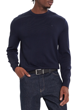 Calvin Klein maglia uomo in lana Merinos blu LV04LB305G CEF Calvin Klein 