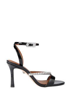 Kurt Geiger sandali alti Crystal in vernice con applicazioni gioiello nero
