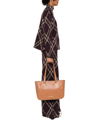 Love Moschino borsa a spalla in ecopelle martellata cuoio JC4371PP0N-KF0 200 MOSCHINO LOVE