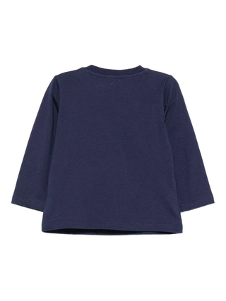 Moschino T-shirt neonato manica lunga blu MWO00R-LAA10 40016 MOSCHINO