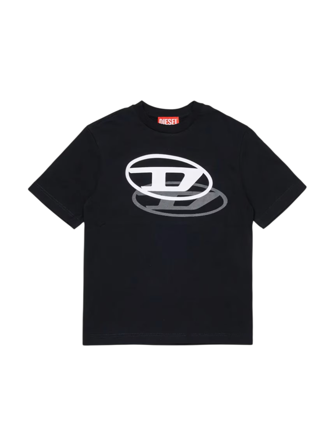 Diesel T-shirt bambino manica corta con logo nero