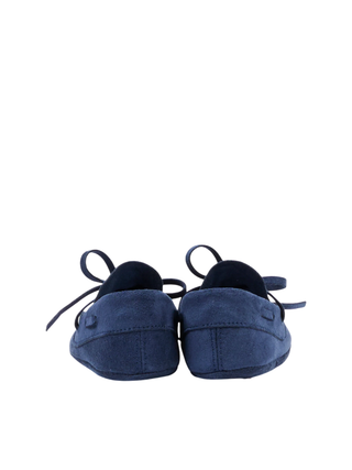 Colori Chiari mocassini neonato in alcantara blu