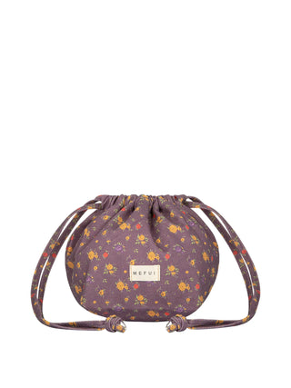 Me Fui pochette donna in fantasia floreale con coulisse prugna MA26-SW0018 X02 ME FUI 