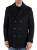 Liu Jo cappotto doppiopetto uomo misto cashmere nero
