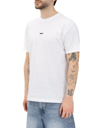 Disclaimer T-shirt uomo manica corta stampa logo bianco