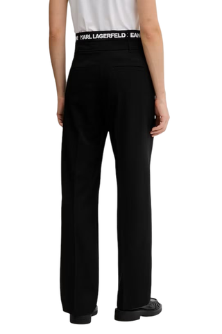 Karl Lagerfeld Jeans pantaloni con fascia logata nero A4W10142 999 KARL LAGERFELD 