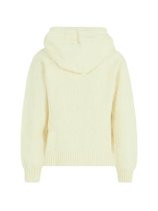 Dondup maglia bambino misto lana con cappuccio panna DMMA031CFL011 0000 DONDUP