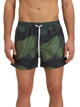 Sundek boxer mare uomo in fantasia camouflage verde