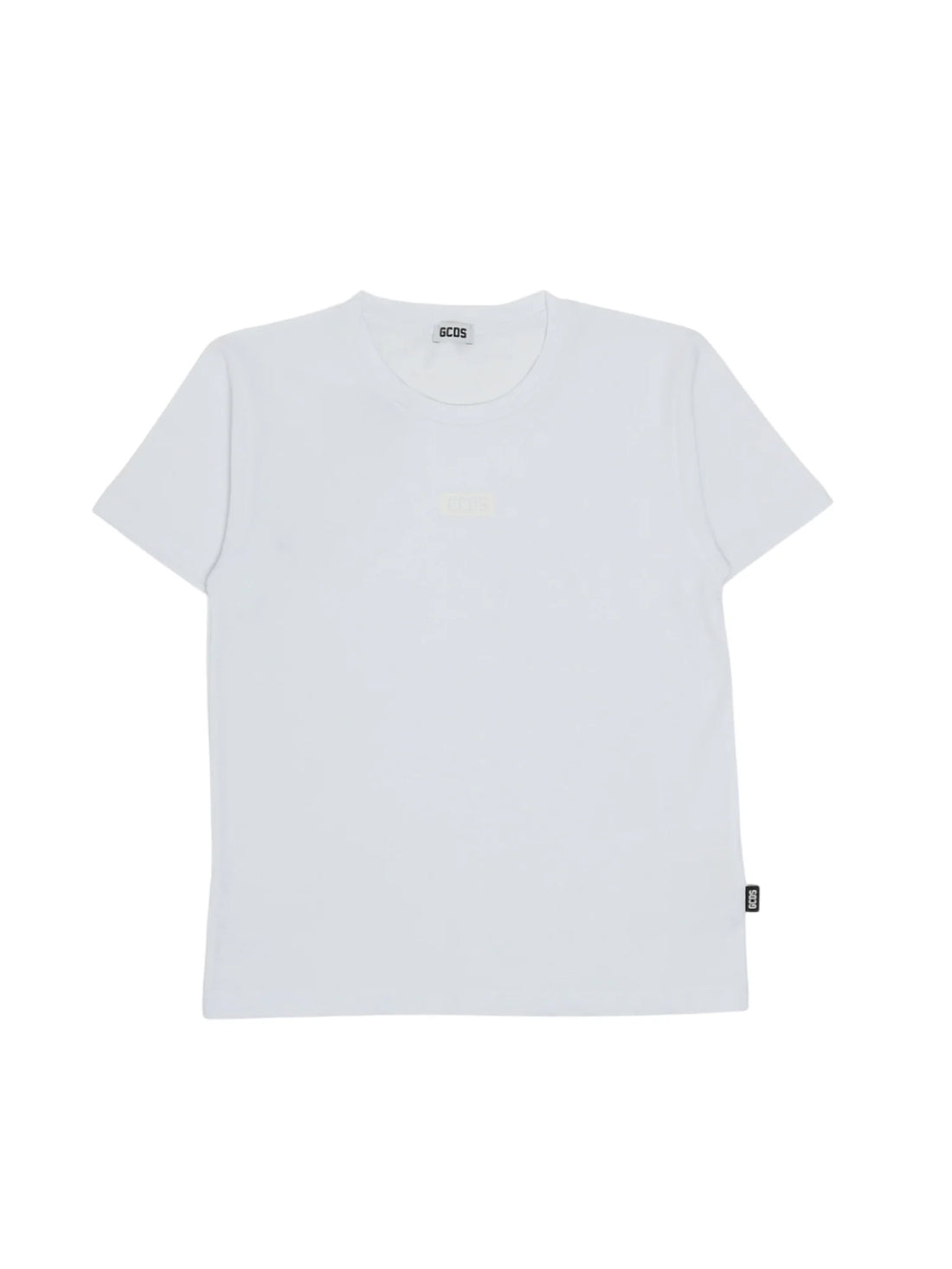 Gcds T-shirt unisex bambino manica corta bianco