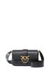 Pinko borsa Love Bag One Mini Slouchy in pelle nero oro