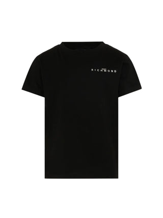John Richmond T-shirt unisex bambino manica corta nero